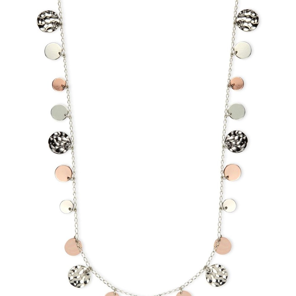 Nine West "Classics" Tri Tone Strand Necklace, 42"